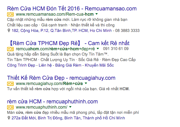 Cách chèn ký tự đặc biệt trong quảng cáo google adword